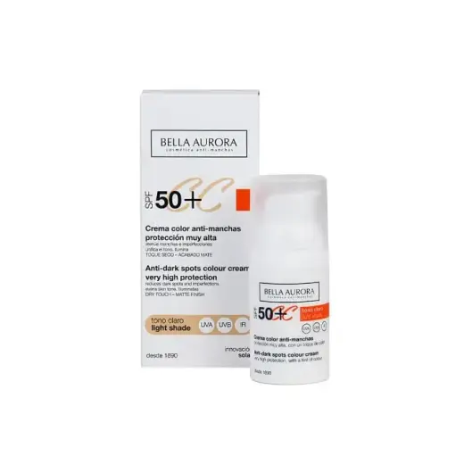 Bella Aurora CC Anti-Spot Cream Spf50 Light Tone 30ml
