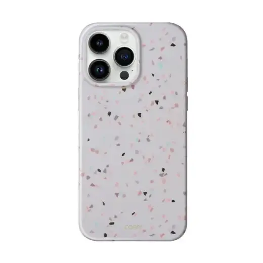 UNIQ Coehl Terrazzo phone case for iPhone 14 Pro Max sandstone