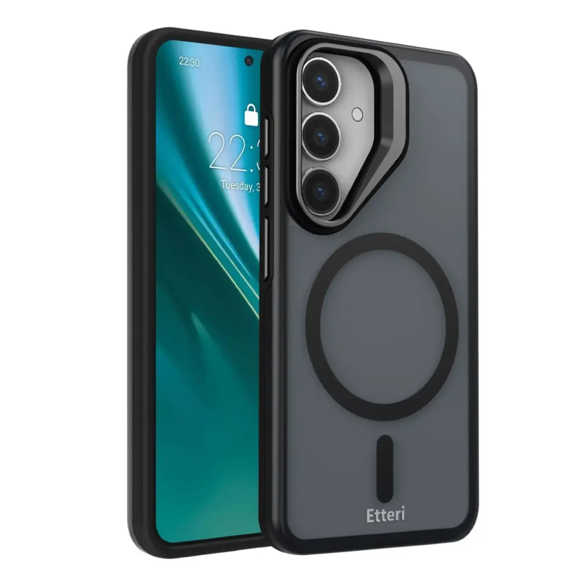 Etteri Morning Fog case for Samsung S25 black