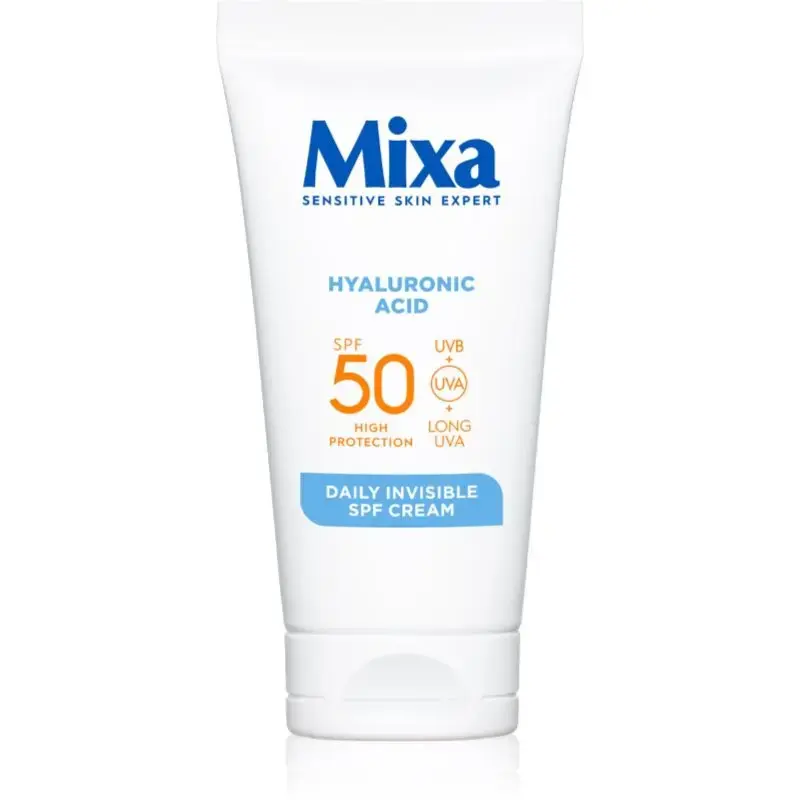 Mixa Invisible Daily SPF Cream SPF 50 - Skin Moisturizer - 50ml