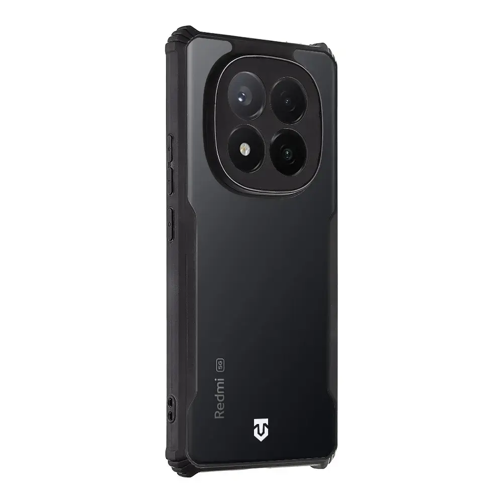 Tactical Quantum Stealth Cover for Xiaomi Redmi Note 14 Pro+ 5G Clear|Black