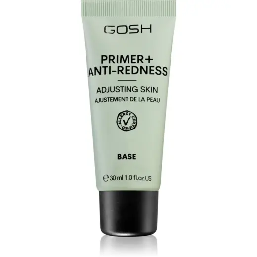 Gosh, Primer+, Neutralizes redness, Liquid Primer, 008, Anti-Redness, 30 ml *Tester