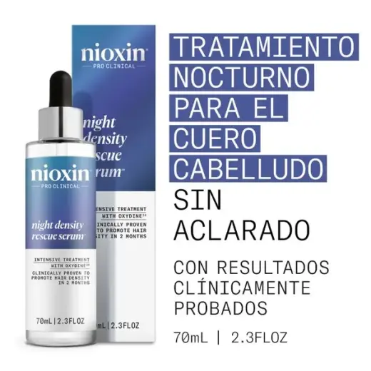 Nioxin Night Density Rescue Serum Night Treatment for Thinning Hair 70 Ml