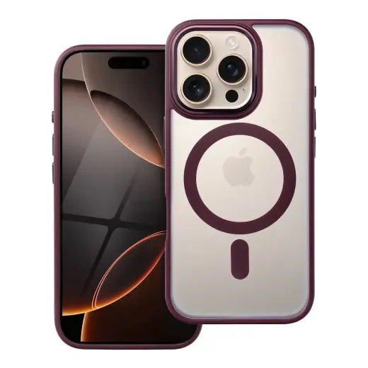 MATTE MAG COVER maciņš ar MagSafe atbalstu telefonam iPhone 16 Pro violets