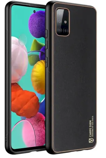 Dux Ducis Yolo Case Ādas Aizsargapvalks Samsung A515 Galaxy A51 Melns