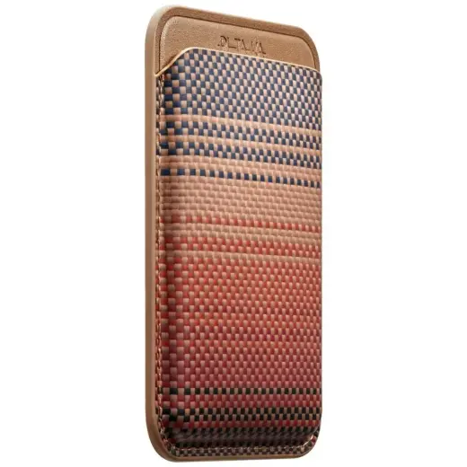 Magnetic wallet PITAKA Woven Wallet MagSafe for phone sunset Photo