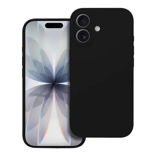 Silicone 2mm telefono dėklas iPhone 17 juodas
