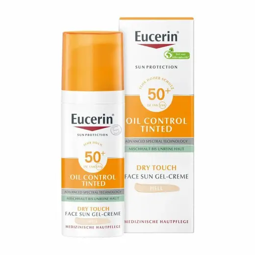 Eucerin Sun Oil Control Tinted Sun Gel Cream SPF 50+ Light - 50ml