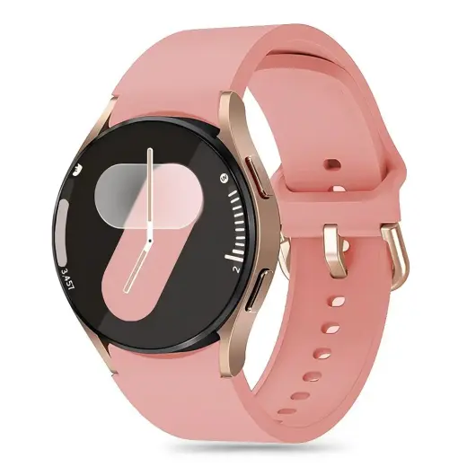 СИЛИКОНОВЫЕ ЧАСЫ SAMSUNG GALAXY WATCH 4 | 5 | 5 PRO | 6 | 7 | FE ПЫЛЬНО-РОЗОВЫЕ