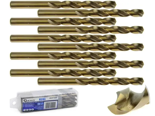 HSS spiralinis grąžtas metalui su kobaltu 10 mm