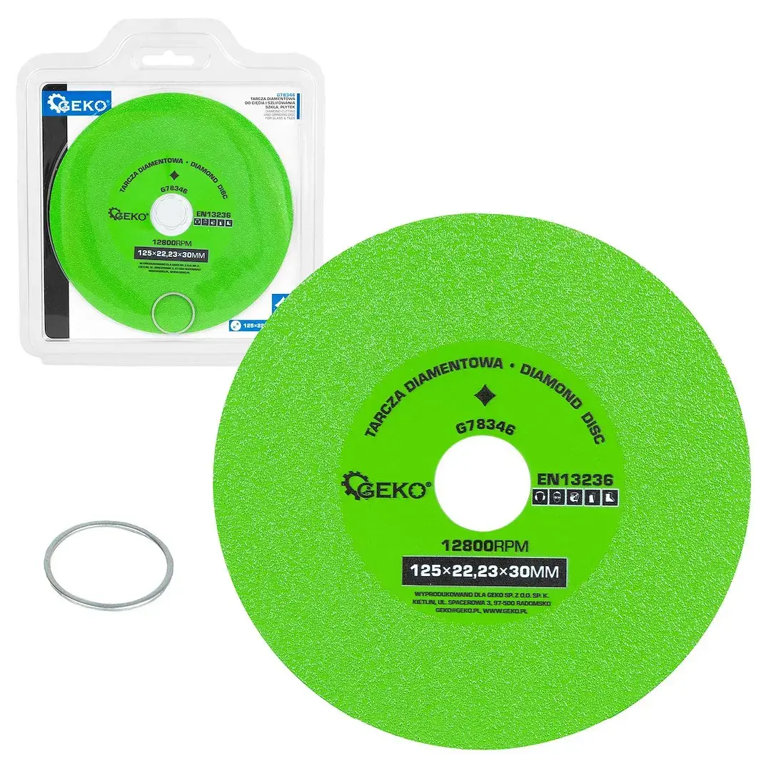 Dimanta griešanas un slīpēšanas disks stiklam un flīzēm 125×22.23×30mm