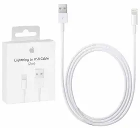 Kabelis Apple USB Male - Apple Lightning Male White 2m