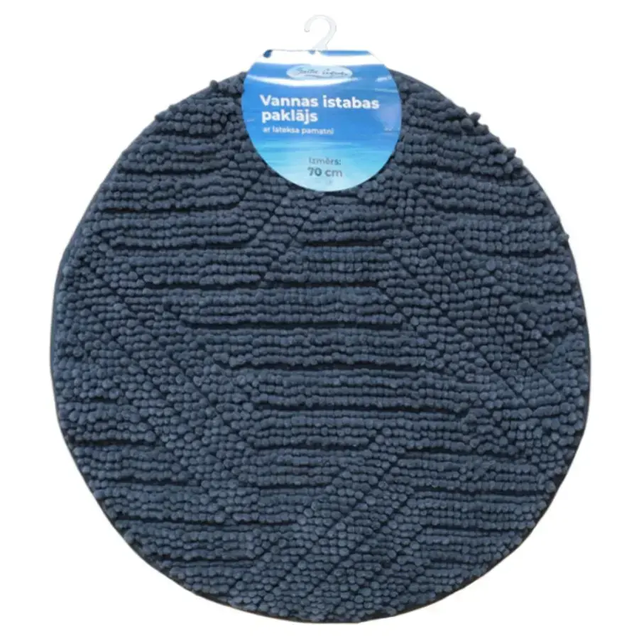 Vannas istabas paklājiņš D70cm Square, pelēks