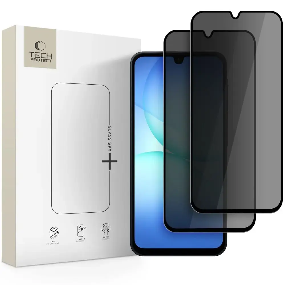 Tech-Protect Glass Spy+ aizsargstikls telefona ekrānam Galaxy A16 4G | Galaxy A16 5G | Galaxy A26 5G | Galaxy A17 4G | Galaxy A17 5G (privātuma efekts) (2 gab.)