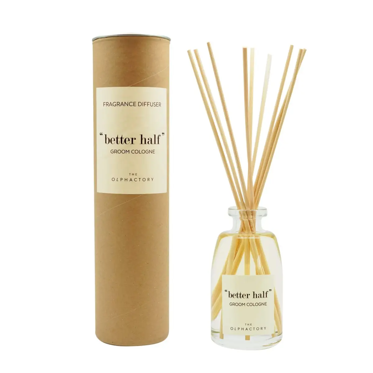 The Olphactory, Better Half Groom Cologne, Fragrance Sticks, Aroma Reed Diffuser, 100 ml