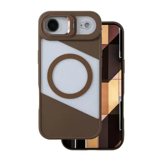 Fusion Mag phone case with MagSafe support for iPhone 17 Air brown