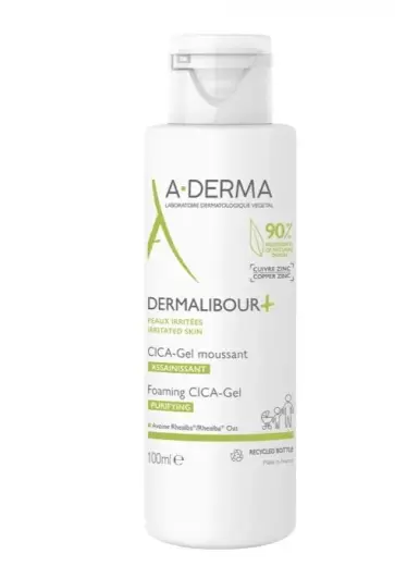 A-Derma Dermalibour Purifying Foaming Cica Gel 100 Ml