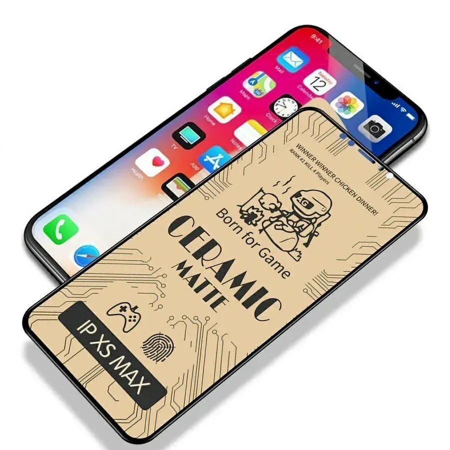 Fusion Matte Ceramic aizsargstikls telefonam iPhone 7 | iPhone 8 melns