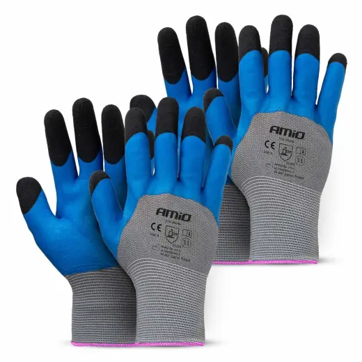 PE Latex 3/4 foamsafety gloves 4 pcs Size 11 (2 pairs), 3131X AMIO-04646