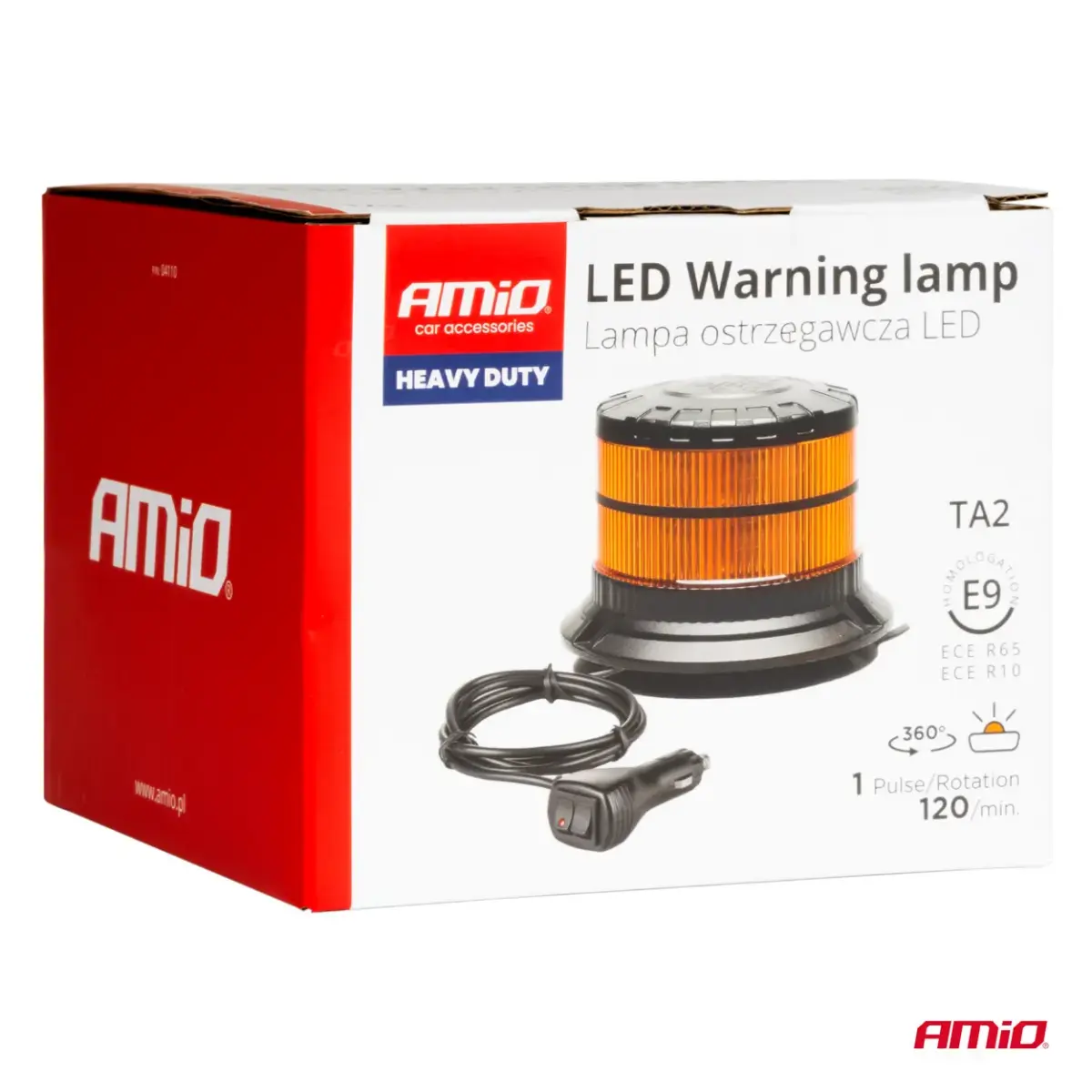 LED Warning Lamp heavy duty W29M 12V 24V AMIO-04110