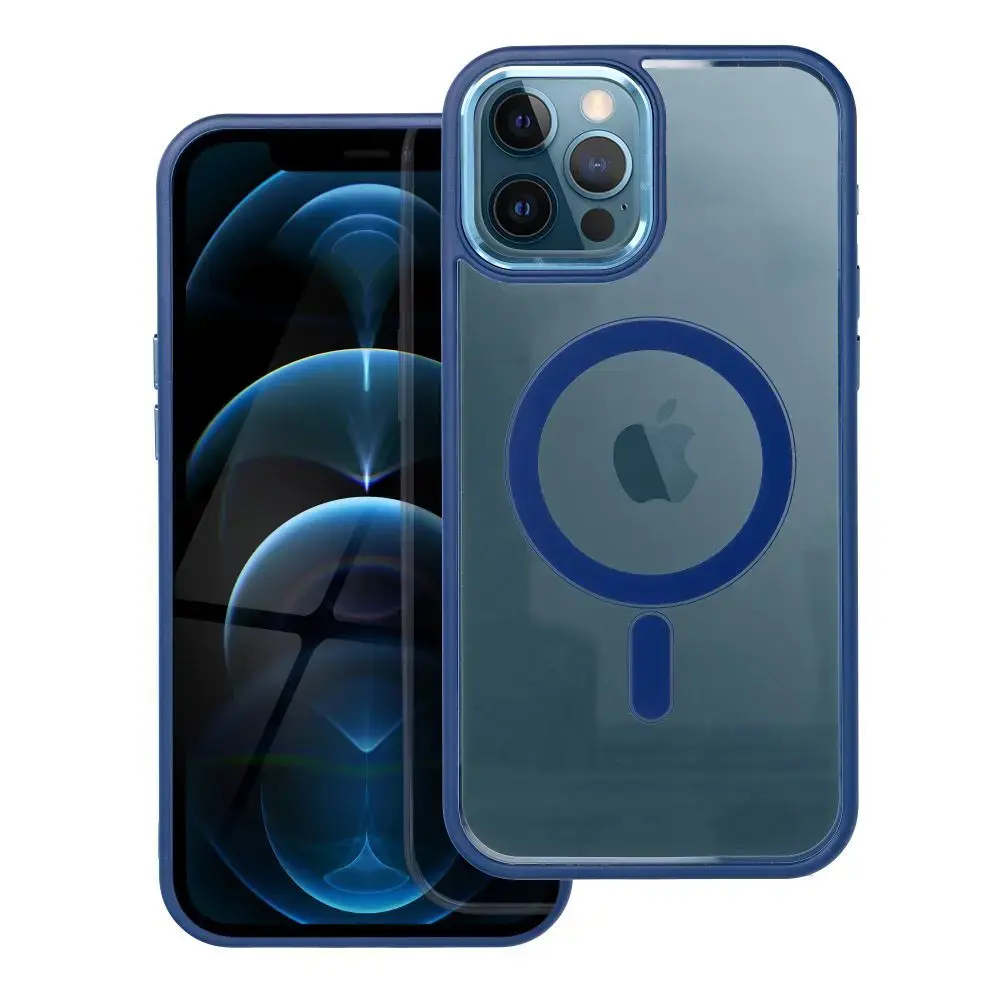 Case for iPhone 12 PRO MAX Color Edge Mag Cover compatible with MagSafe blue