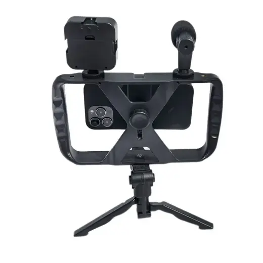 Selfie stick with wireless remote control tripod with LED / microphone for live broadcast TL-49T black