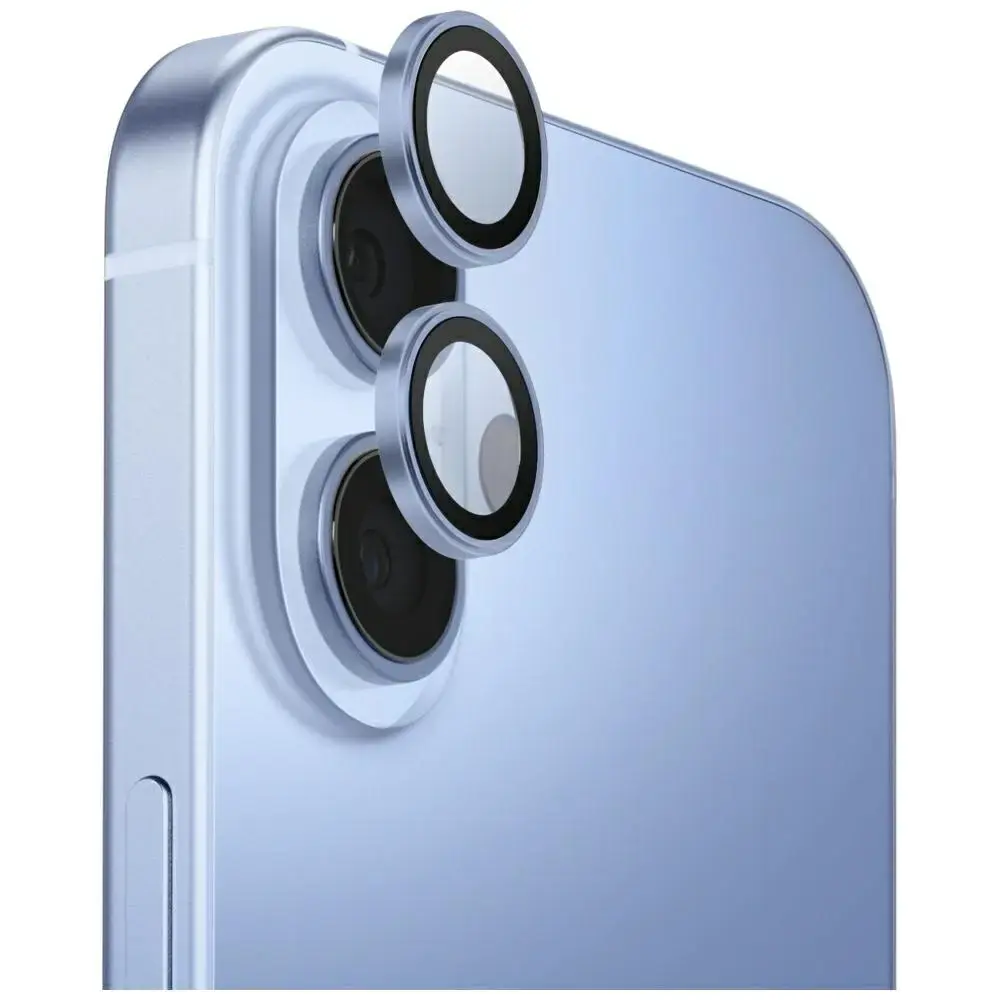 Uniq Optix Aluminum Camera Lens Protector for iPhone 17 with Applicator - Blue