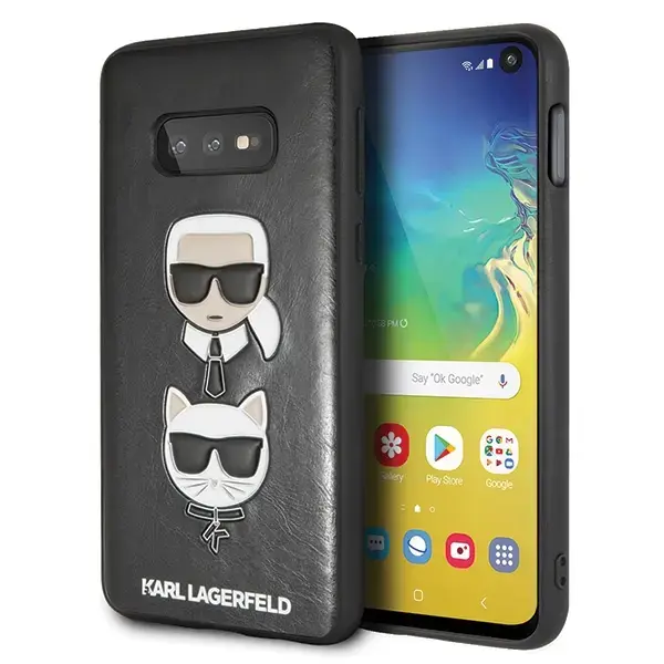 Karl Lagerfeld KLHCS10LKICKCSBK S10e G970 hardcase czarny|black Karl & Choupette