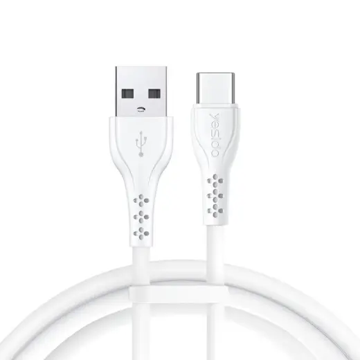 YESIDO CA71 andmeedastus- ja laadimiskaabel | USB-A kuni Lightning | 10W | 1m | valge | 20 tk komplekt