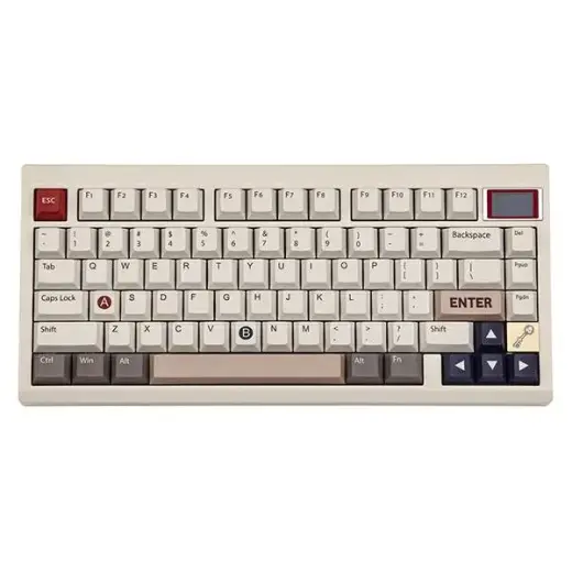 Mechanical keyboard Epomaker TH80 Pro V2 Wisteria Linear Switch white