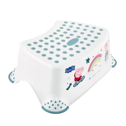 Pakāpienu soliņš Tomek "Peppa Pig" 40,5x28,5x14cm balts