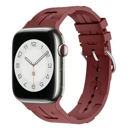 Beline išmaniojo laikrodžio dirželis Apple Watch (38/40/41 mm) | silikoninis | raudonas