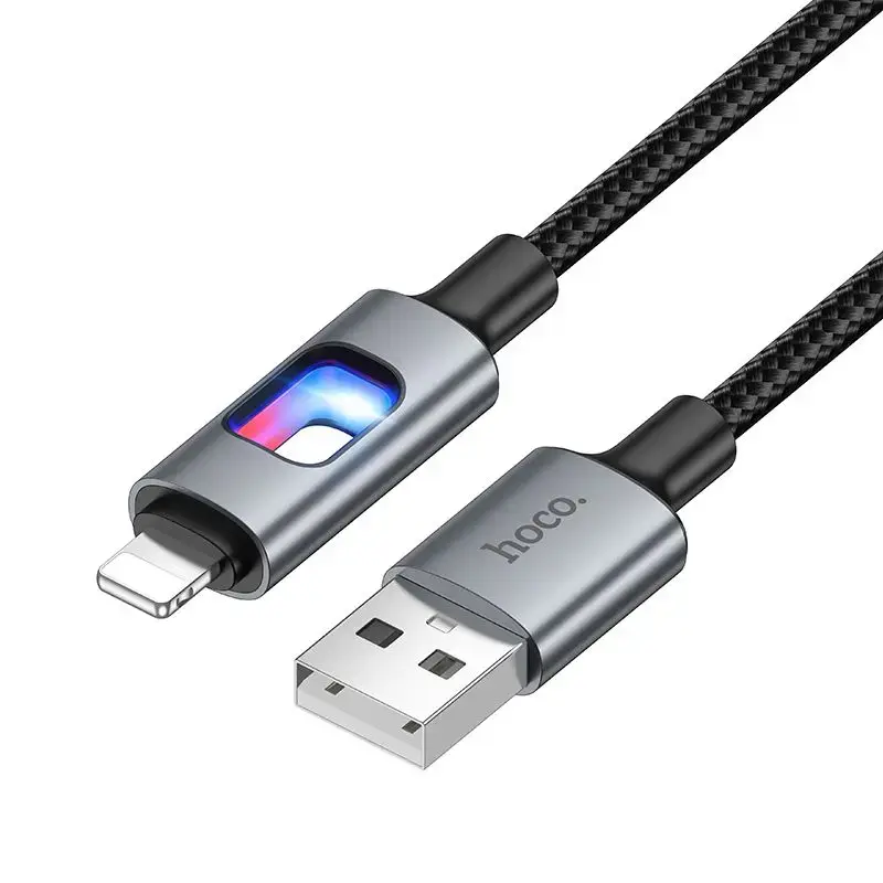 HOCO U144 data transfer and charging cable | USB-A to Lightning | 12W | 1.2m | black