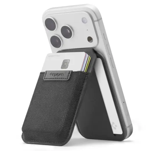 SPIGEN S314-4 SLIM FOLD TRIPOD WALLET MAGSAFE BLACK