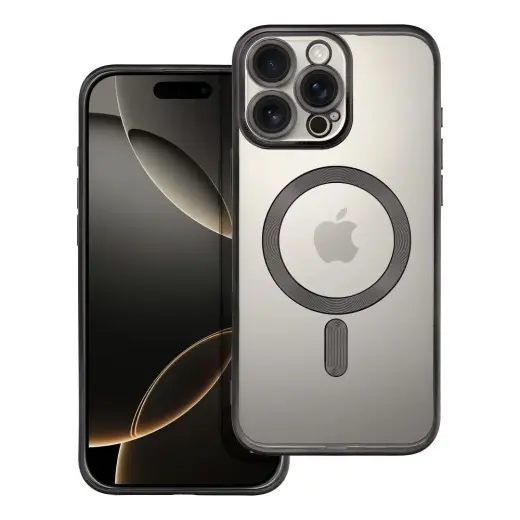 Electro Mag чехол с поддержкой MagSafe для телефона iPhone 16 Pro Max чёрный
