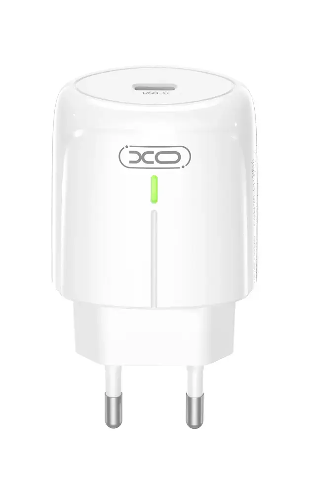 XO L113 WALL CHARGER USB-C PD 20W LED WHITE