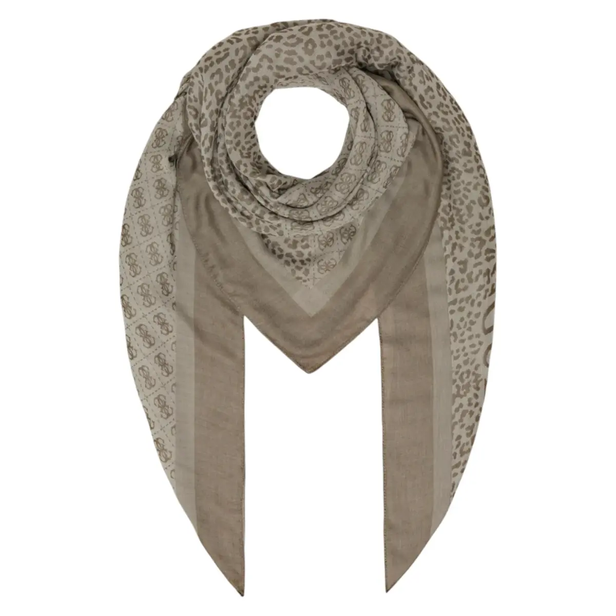 Guess, Animalier, Textile Scarf, 4G Logo, AW8853 POL03, 135 x 135 cm, For Women