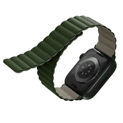 UNIQ Revix viedpulksteņa siksniņa priekš Apple Watch (42/44/45/49 mm) | silikons | zaļa