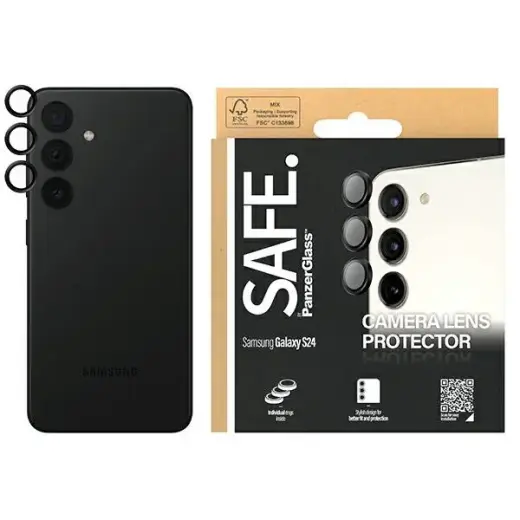 SAFE by PanzerGlass Sam S24 | S23 | S23+ Hoops Camera czarny|black SAFE95669