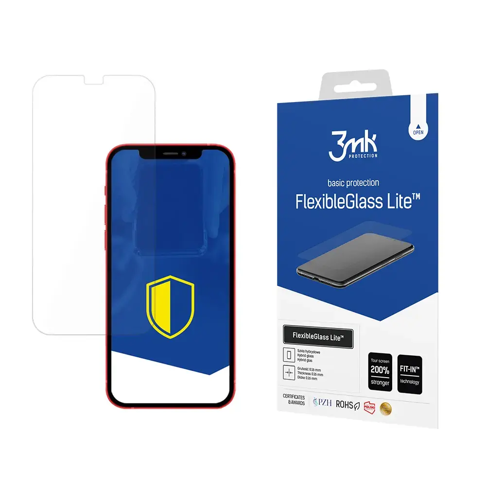 3mk FlexibleGlass Lite™ aizsargstikls telefonam iPhone 12 Mini
