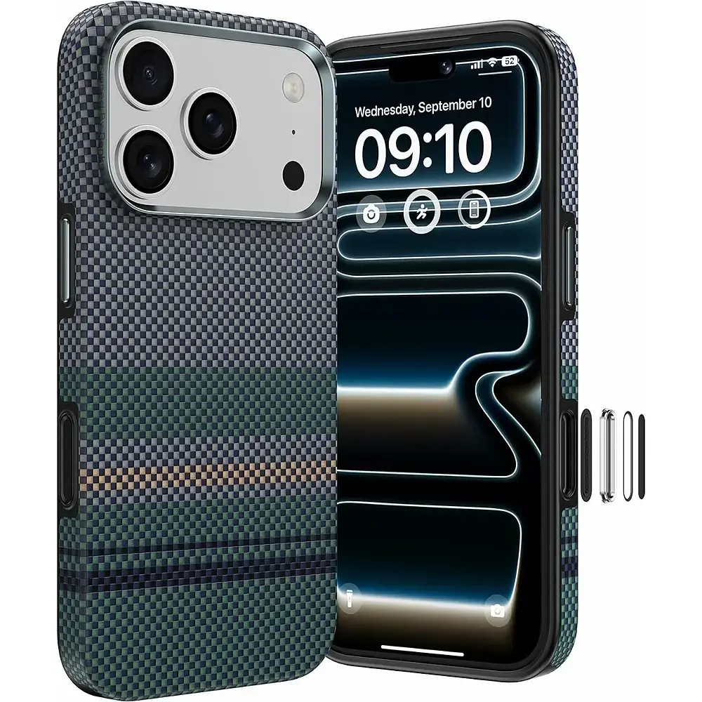 Benks Magnetic Armor Pro Aurora phone case with MagSafe support for iPhone 18 Pro Max | iPhone 17 Pro Max multicolor