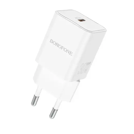 Borofone BN13 tīkla lādētājs | 30W | PD | USB-C | balts