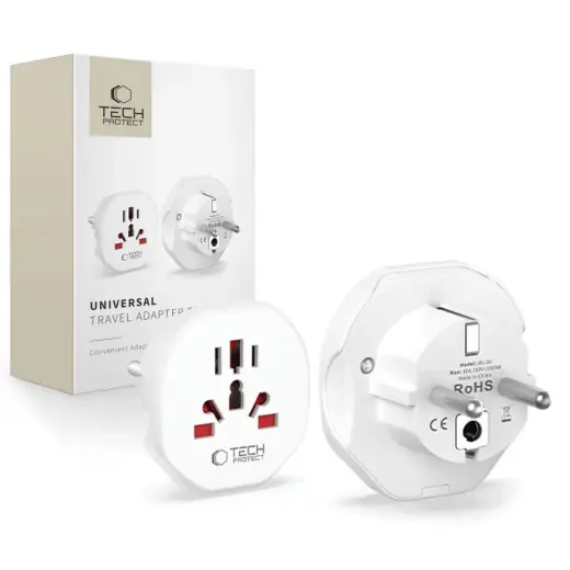TECH-PROTECT UNIVERSAL TRAVEL CHARGER | white