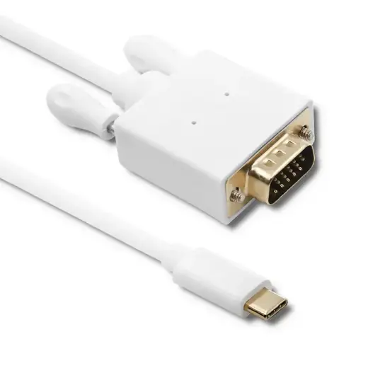 Qoltec USB 3.1 type C male/ VGA male cable| FULL HD | Alternate mode | 2m