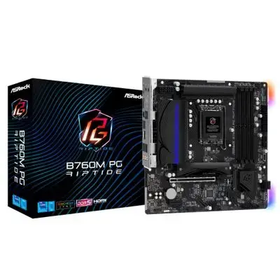 ASRock Motherboard B760M PG Riptide - Micro-ATX - Socket Intel 1700 - Intel B760