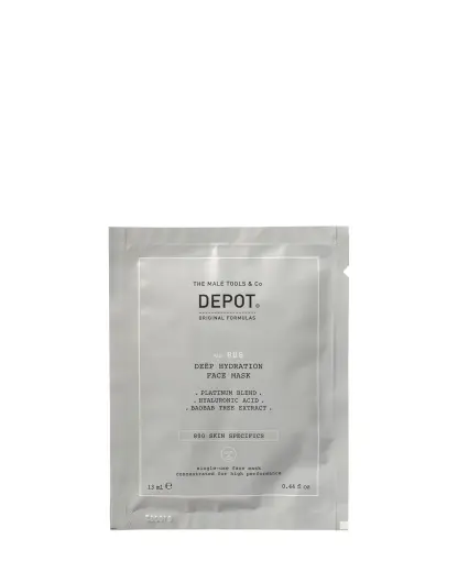 Depot, 800 Skin Specifics No. 808, Hyaluronic Acid, Deeply Hydrating/Soothing & Revitalizing, Sheet Mask, For Face, Day, 13 ml
