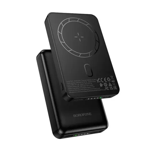 Borofone BJ82 Dawn väline akupank (powerbank) | 5000 mAh | Juhtmevaba, MagSafe | black