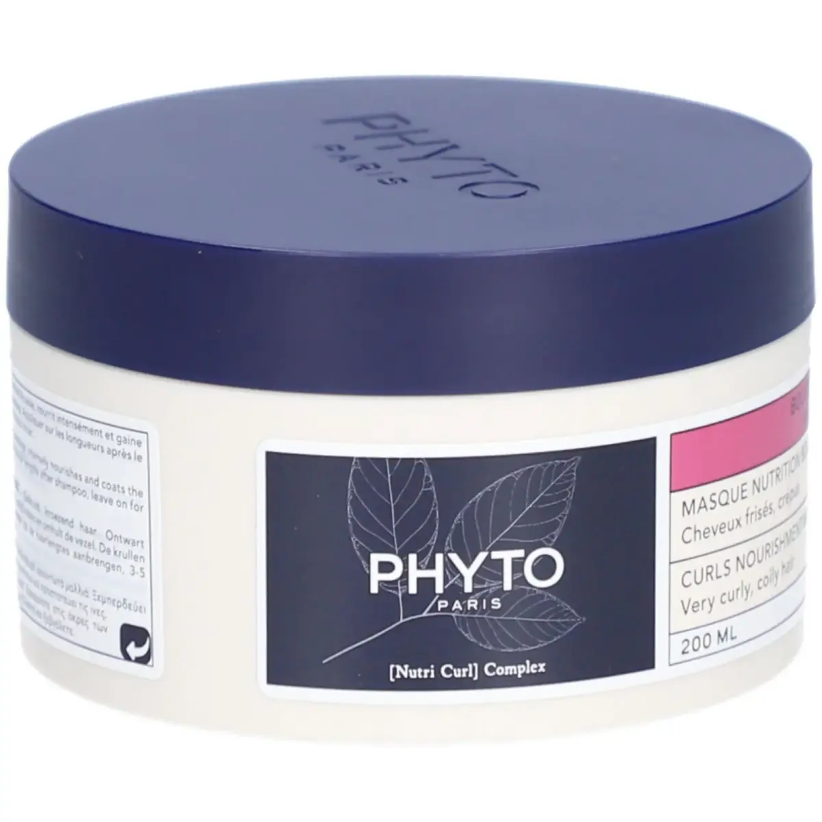 Phyto, Intense Curls, Hair Treatment Cream Mask, Detangling & Nourishing, After shampooing, 200 ml
