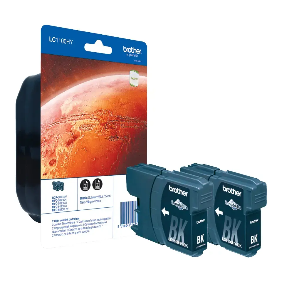 BROTHER LC1100HYBKBP2 ink cartridge 2 pc(s)