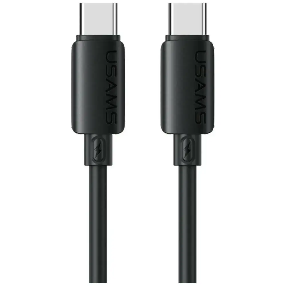 USAMS U98 datu pārraides un uzlādes vads | USB-C uz Lightning | 30W | melns